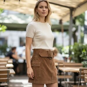 100% leather Inc skirt